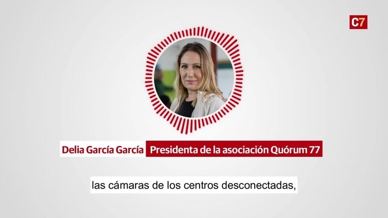 Audio de Delia García, de Quórum 77, mandando a «desenchufar las cámaras de todos los centros»
