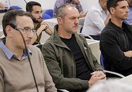 Luis Helguera, director deportivo de la UD, en una de sus últimas apariciones públicas.