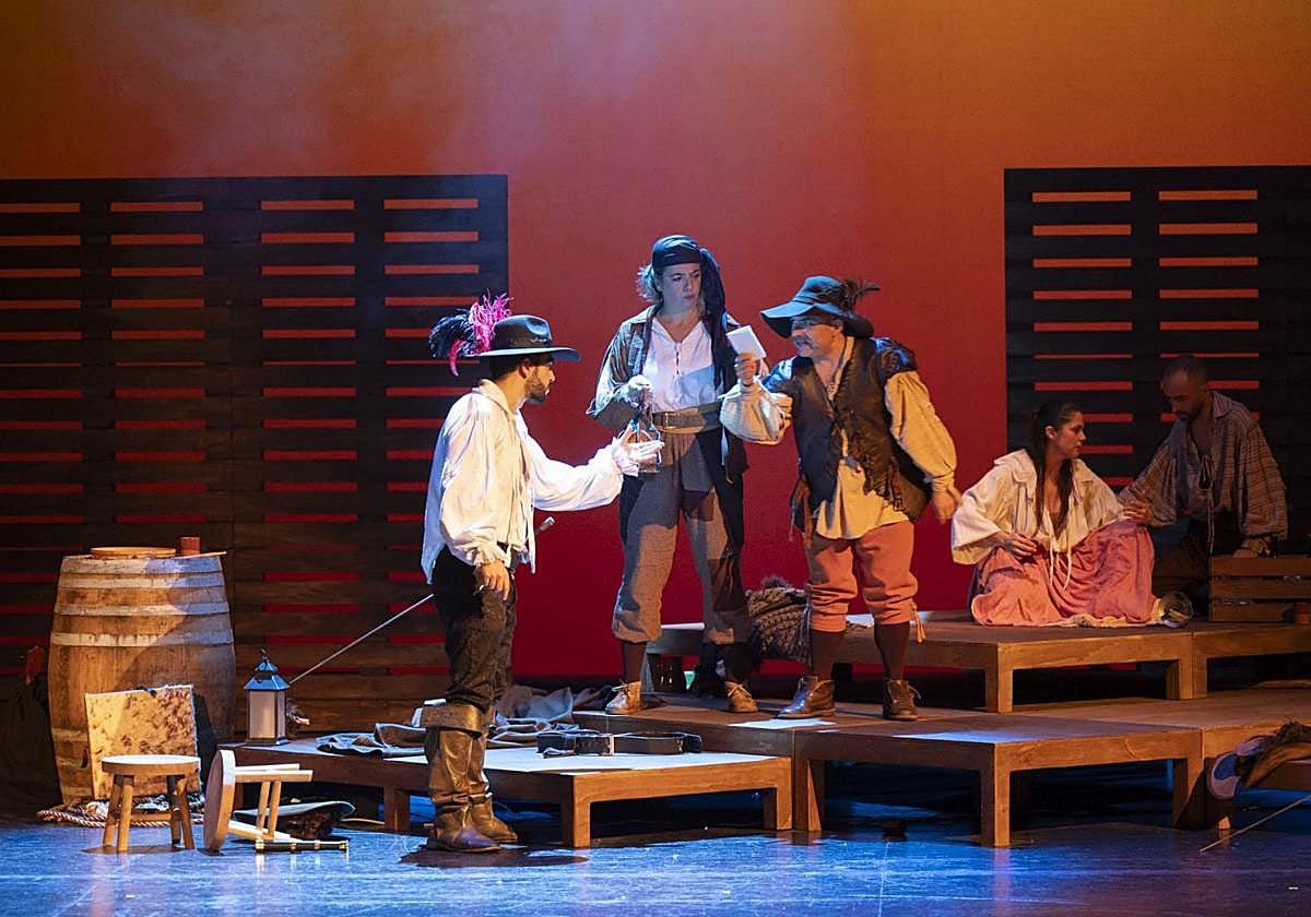 Una imagen del montaje.