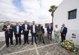 Imagen del acto celebrado en el corazón del barrio teldense de San Francisco.