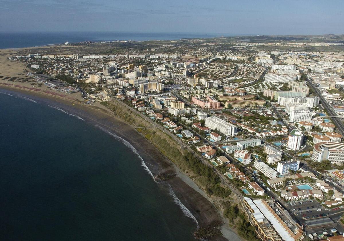 Vista aérea de San Bartolomé de Tirajana.