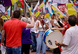 El paro parcial del comercio en Mesa y López por sueldos dignos, en imágenes