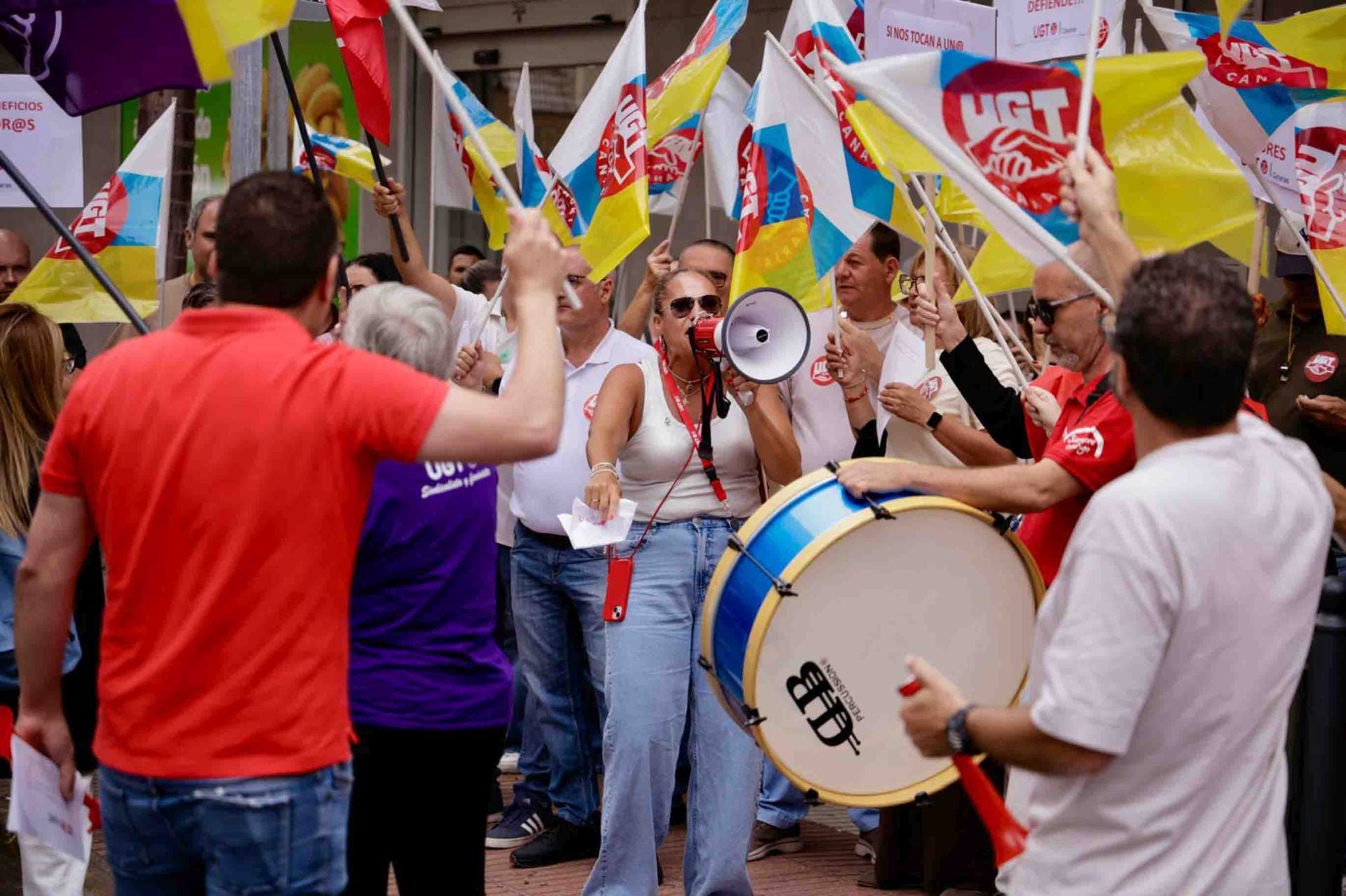 El paro parcial del comercio en Mesa y López por sueldos dignos, en imágenes
