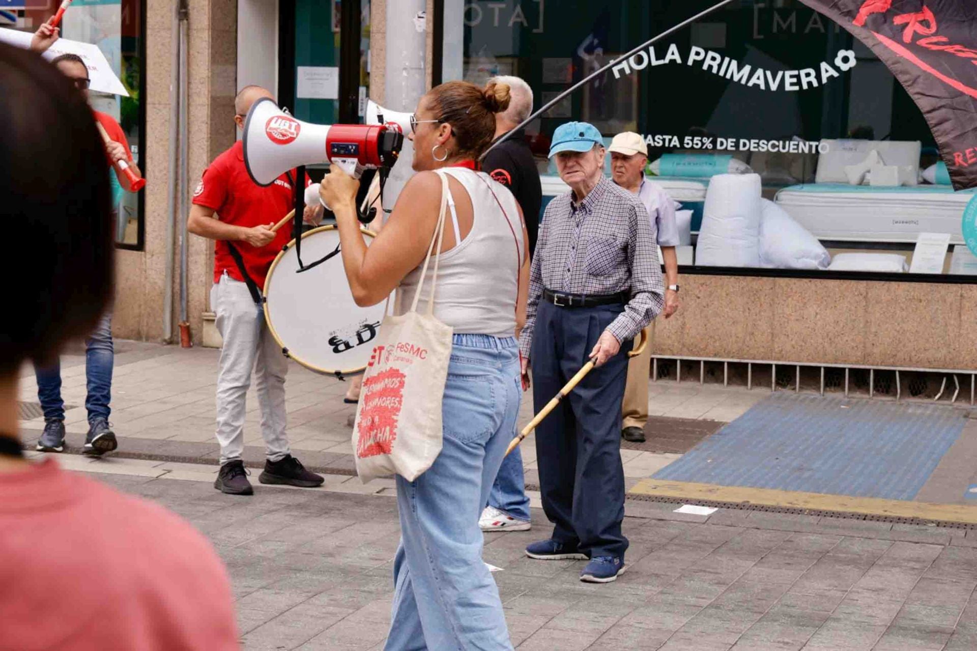 El paro parcial del comercio en Mesa y López por sueldos dignos, en imágenes