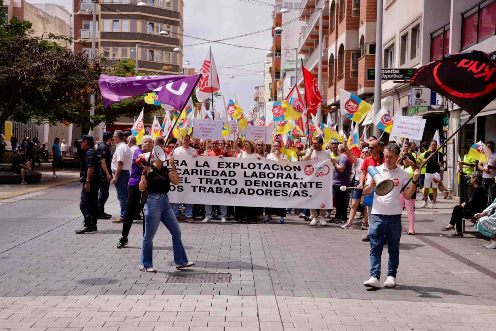 El paro parcial del comercio en Mesa y López por sueldos dignos, en imágenes