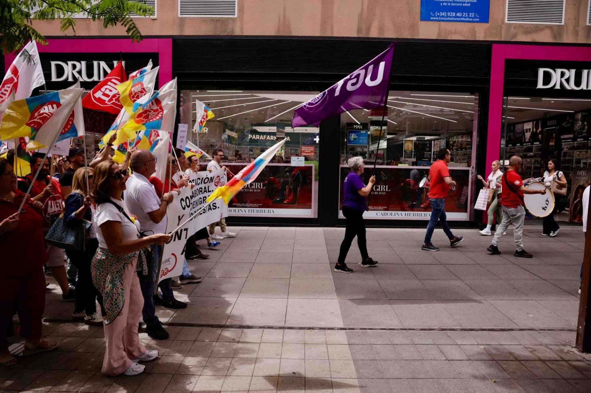 El paro parcial del comercio en Mesa y López por sueldos dignos, en imágenes