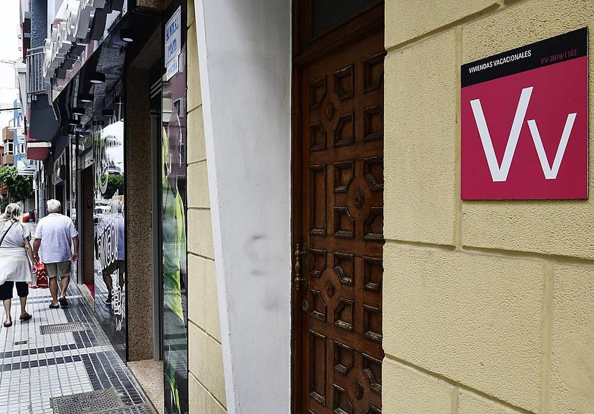Imagen de archivo de viviendas vacacionales en Las Palmas de Gran Canaria.