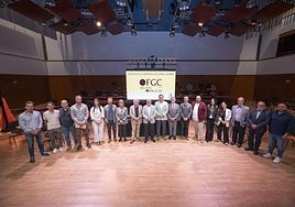 Foto de familia tras la presentación de este martes en la sede de la OFGC.