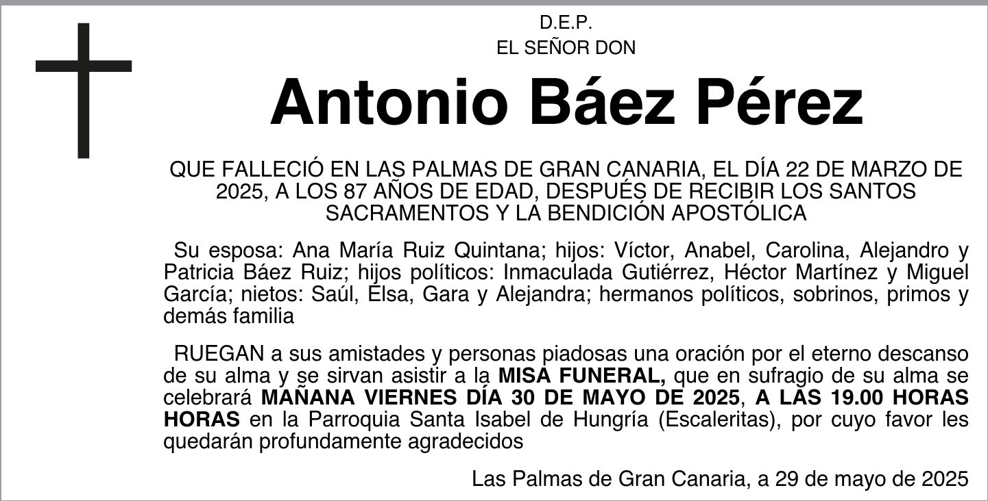 Antonio Báez Pérez