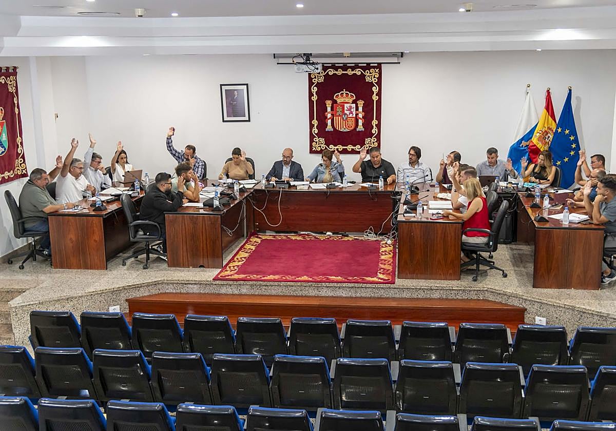 Un momento de la sesión plenaria de este lunes, correspondiente al mes de mayo.