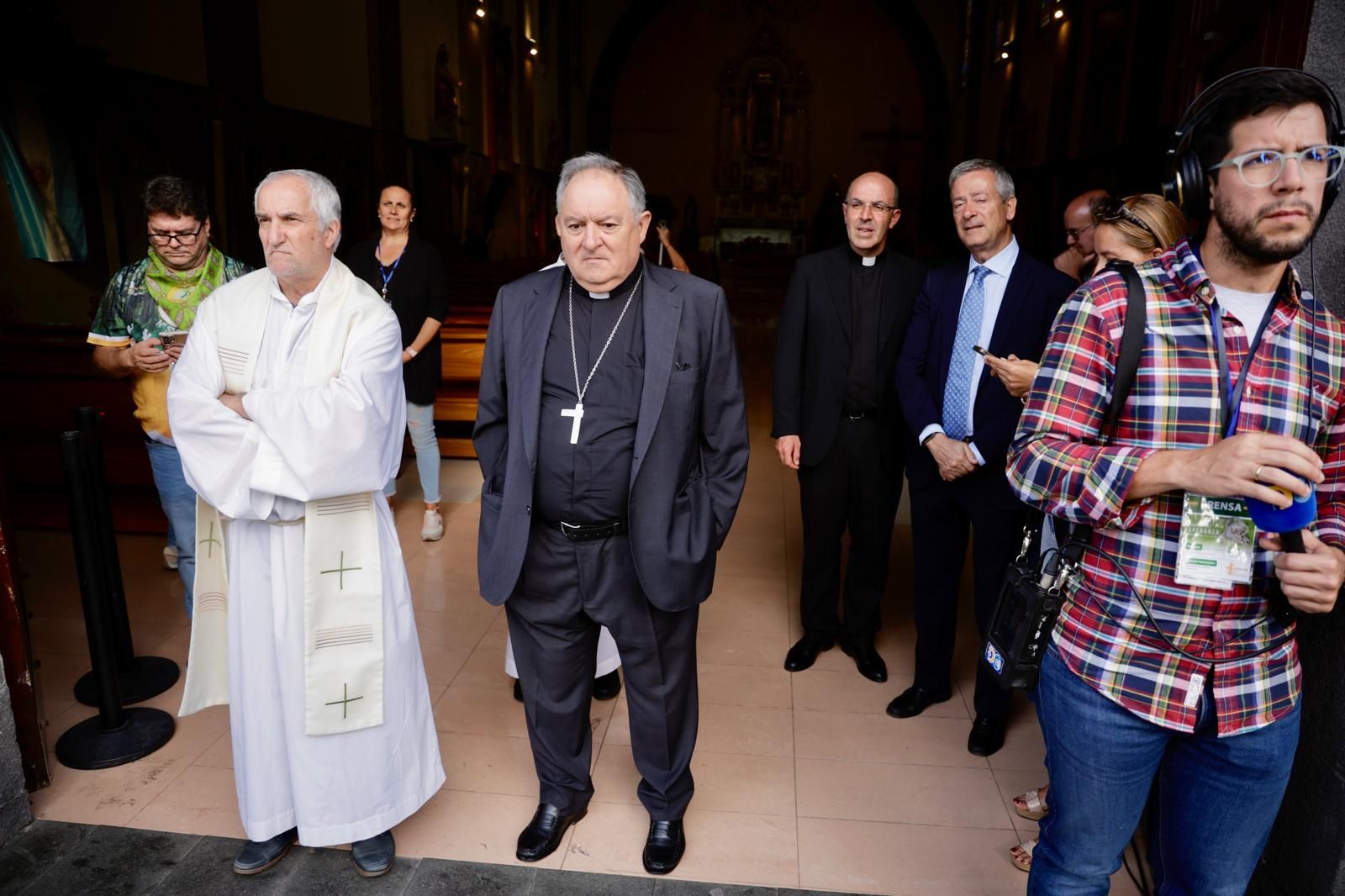 La Virgen del Pino sale a la plaza de San Rafael