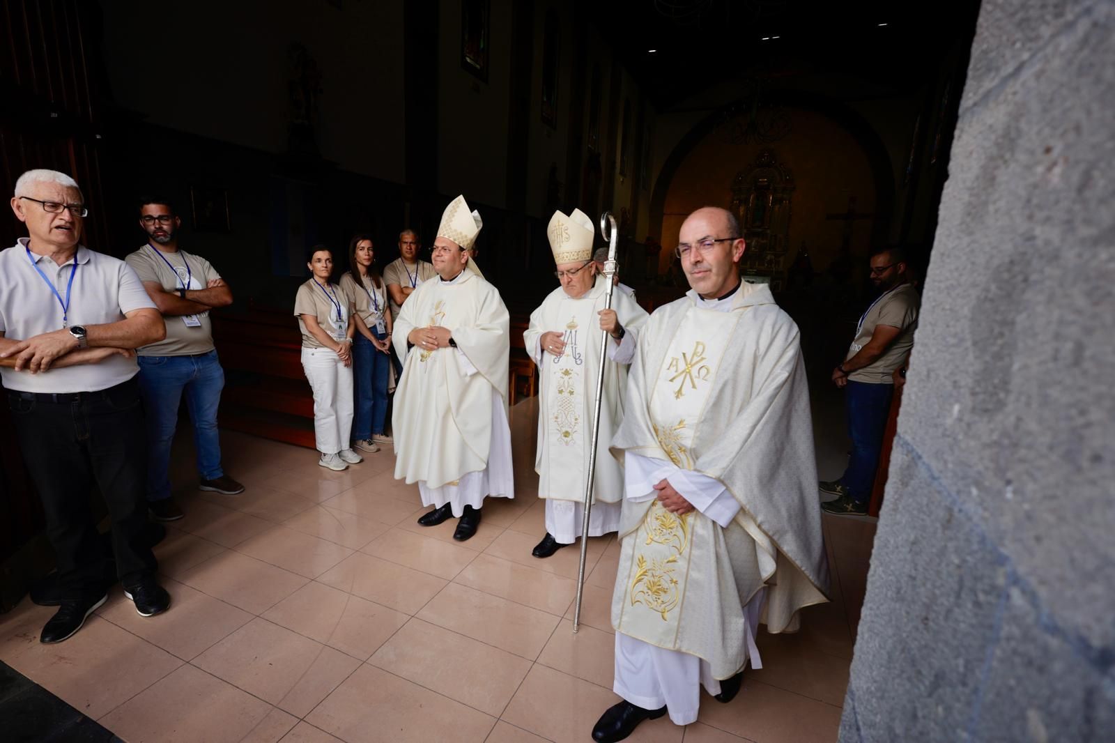 La Virgen del Pino sale a la plaza de San Rafael