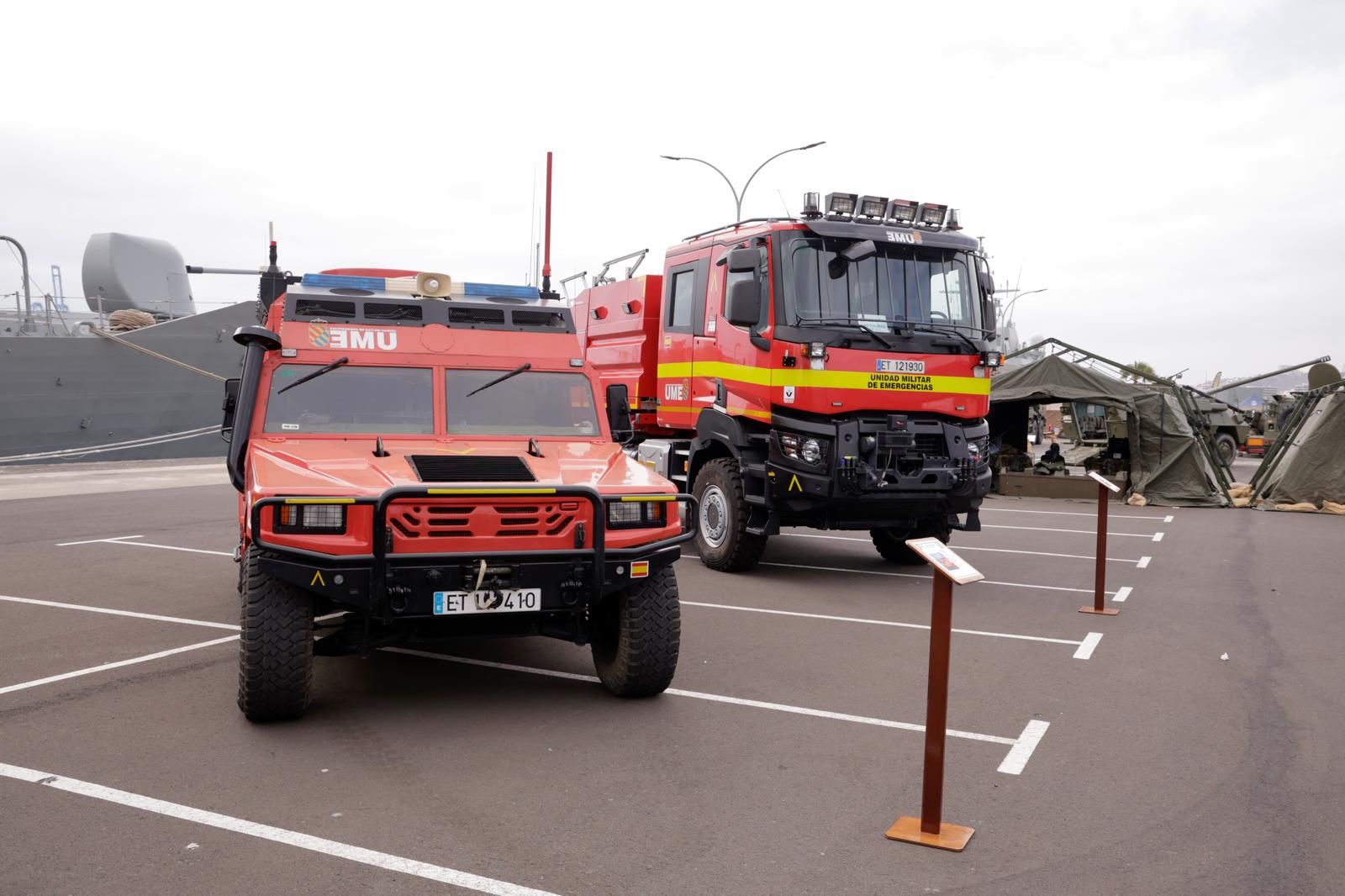 Imágenes de la exposición por los actos del Día de las Fuerzas Armadas en Las Palmas de Gran Canaria