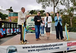 La presentación del tren de Firgas en imágenes