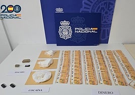 Imagen del material incautado por la Policía Nacional.