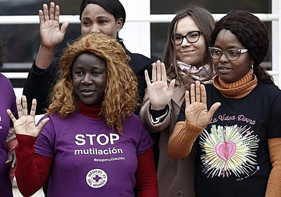 Imagen de una protesta convocada por el Día Mundial contra la Mutilación Genital Femenina.