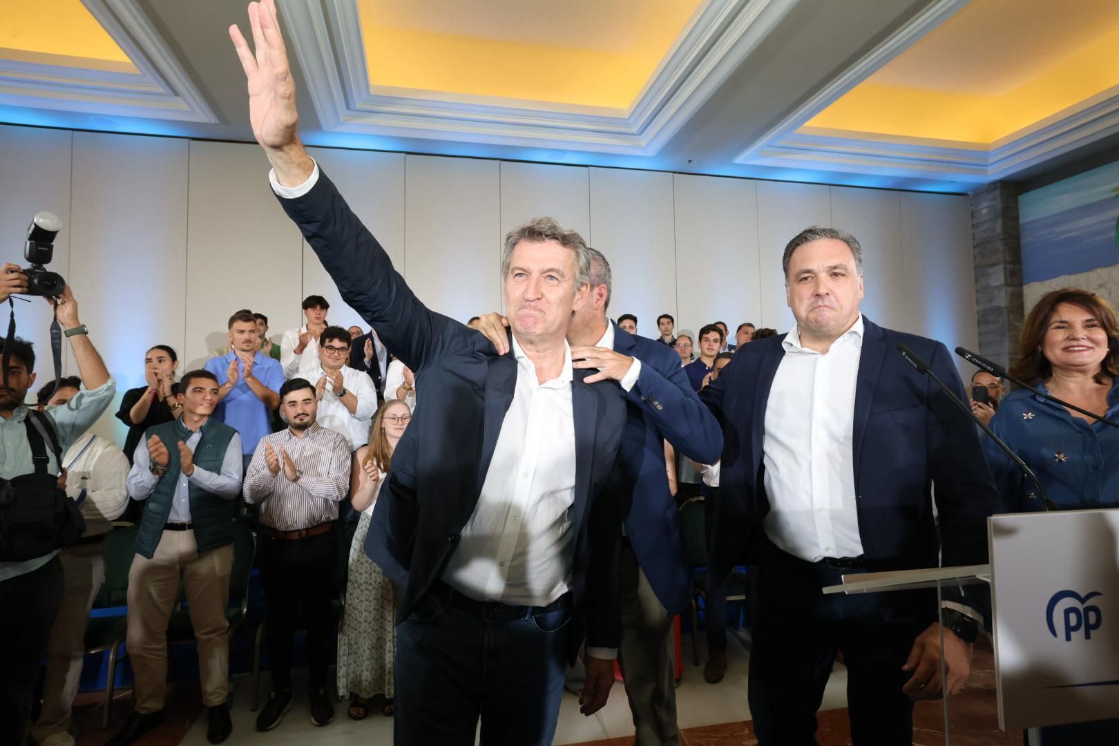 Feijóo atrae masas en el acto del Partido Popular en Las Palmas de Gran Canaria