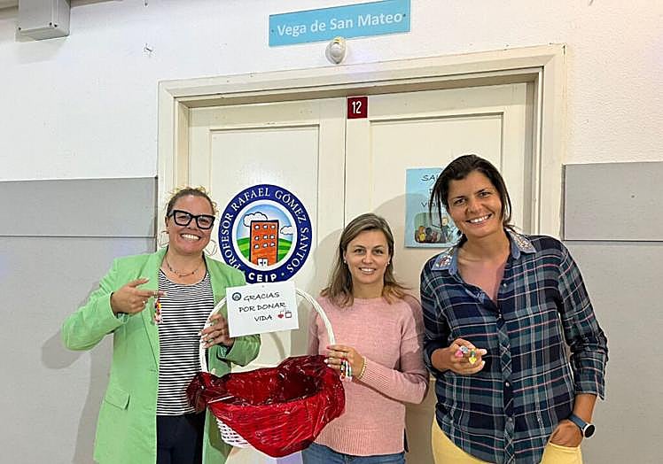 Hemodonación y Hemoterapia acerca la donación de sangre a la comunidad educativa. En la imagen, el Colegio Rafael Gómez Santos, del municipio grancanario de San Mateo.