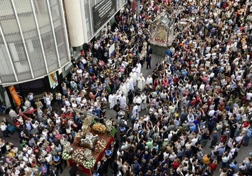 La Virgen del Pino y el Santo Cristo de Telde, un reencuentro lleno de emotividad