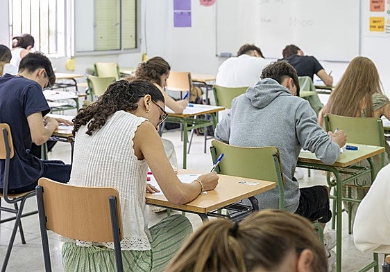 Celebración de la PAU en el IES César Manrique, una de las sedes de Lanzarote.