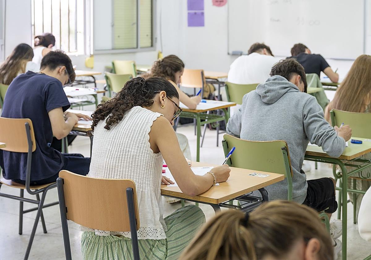 Celebración de la PAU en el IES César Manrique, una de las sedes de Lanzarote.