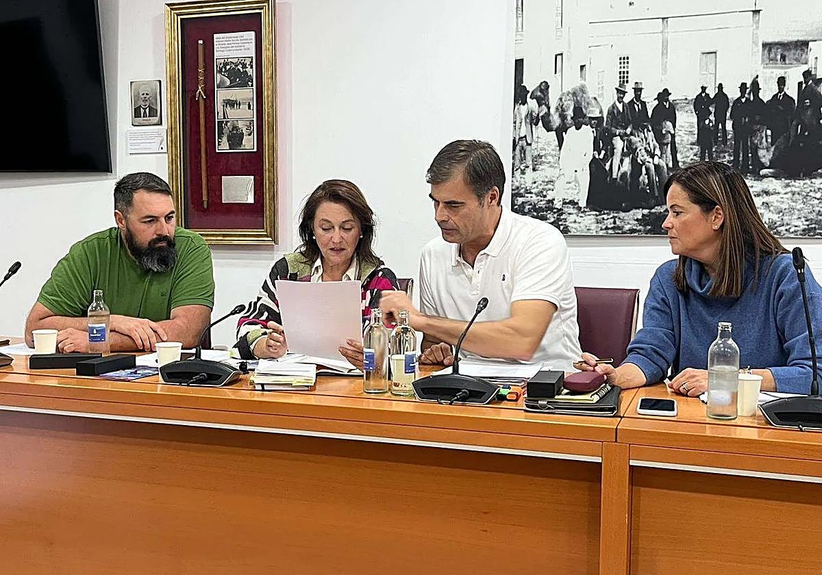 Los cuatro ediles del PP en Puerto del Rosario.