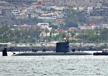 Así fue la entrada del submarino 'Isaac Peral' en Las Palmas de Gran Canaria