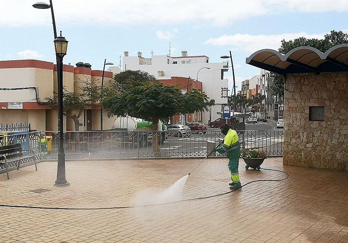 Imagen de archivo del servicio de limpieza en Ingenio.