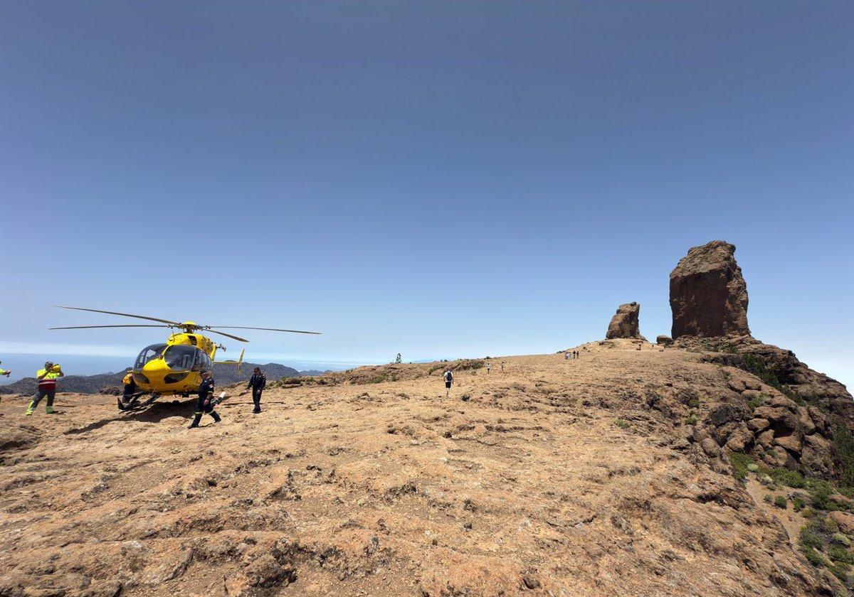 Herida una mujer tras sufrir una caída en el sendero del Roque Nublo, en Tejeda