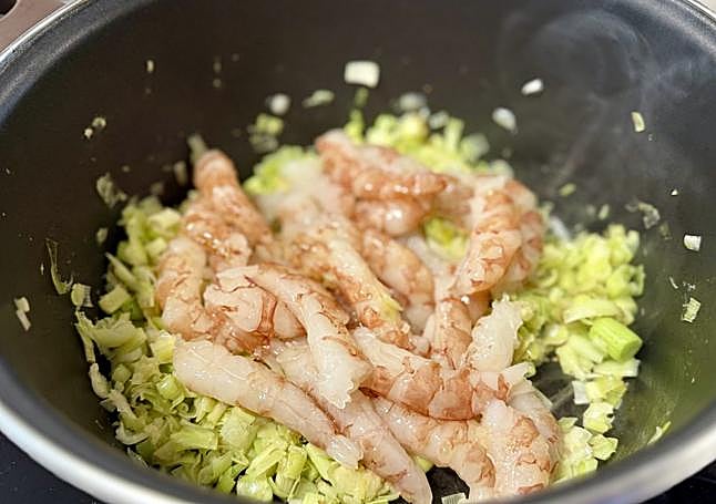 Salteamos los gambones