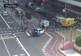 Imagen del lugar del atropello.