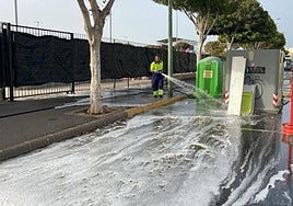 Imagen de archivo de un dispositivo de limpieza en Santa Lucía de Tirajana.