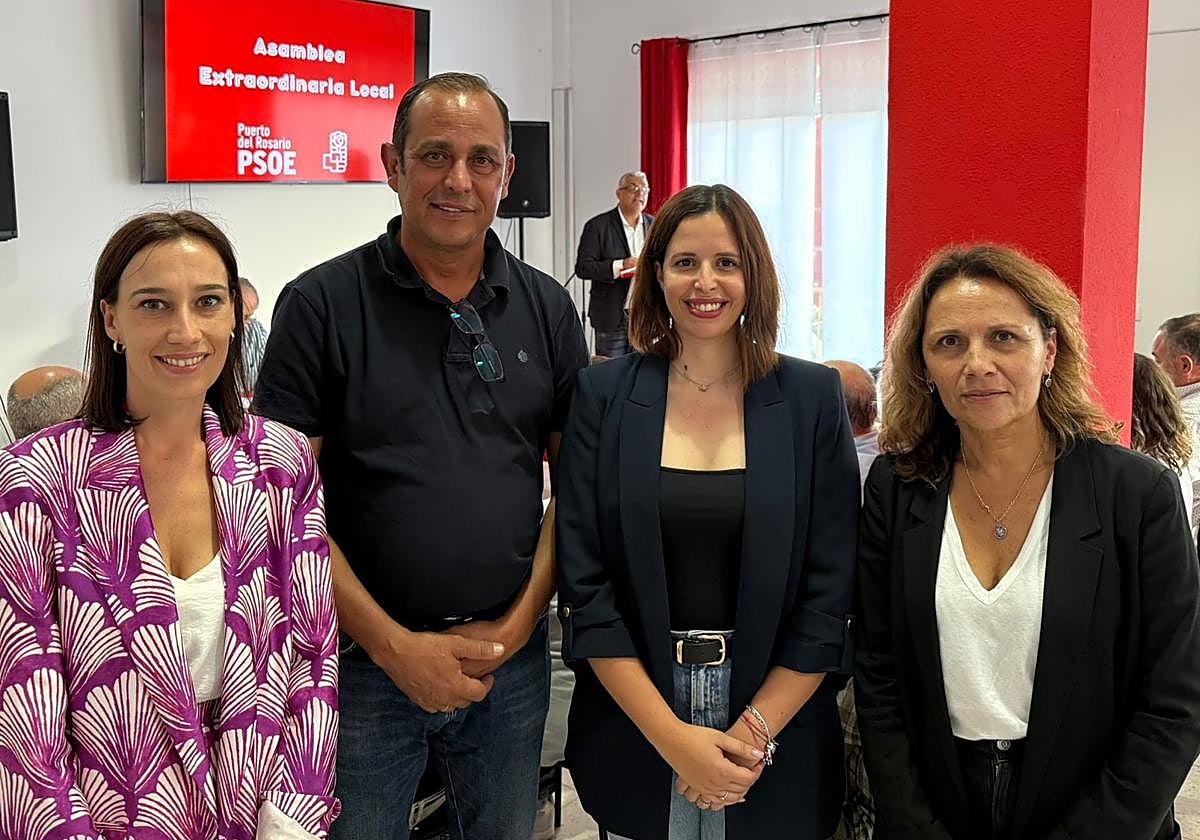 Nira Fierro, Blas Acosta, Tacoremi Gutiérrez y Rosa Cabrera.