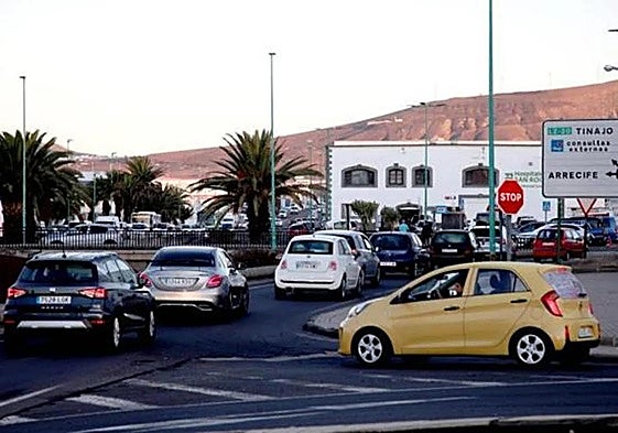 Tráfico en Arrecife.