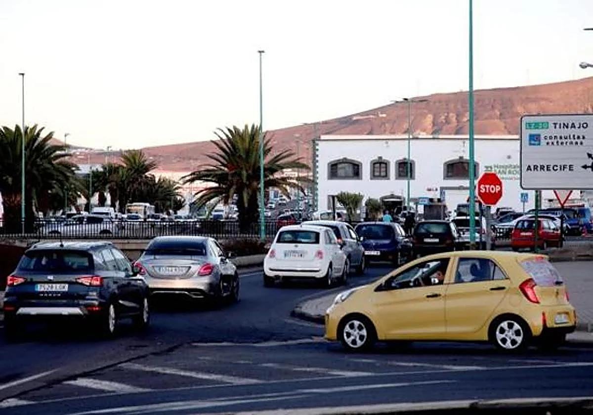 Tráfico en Arrecife.
