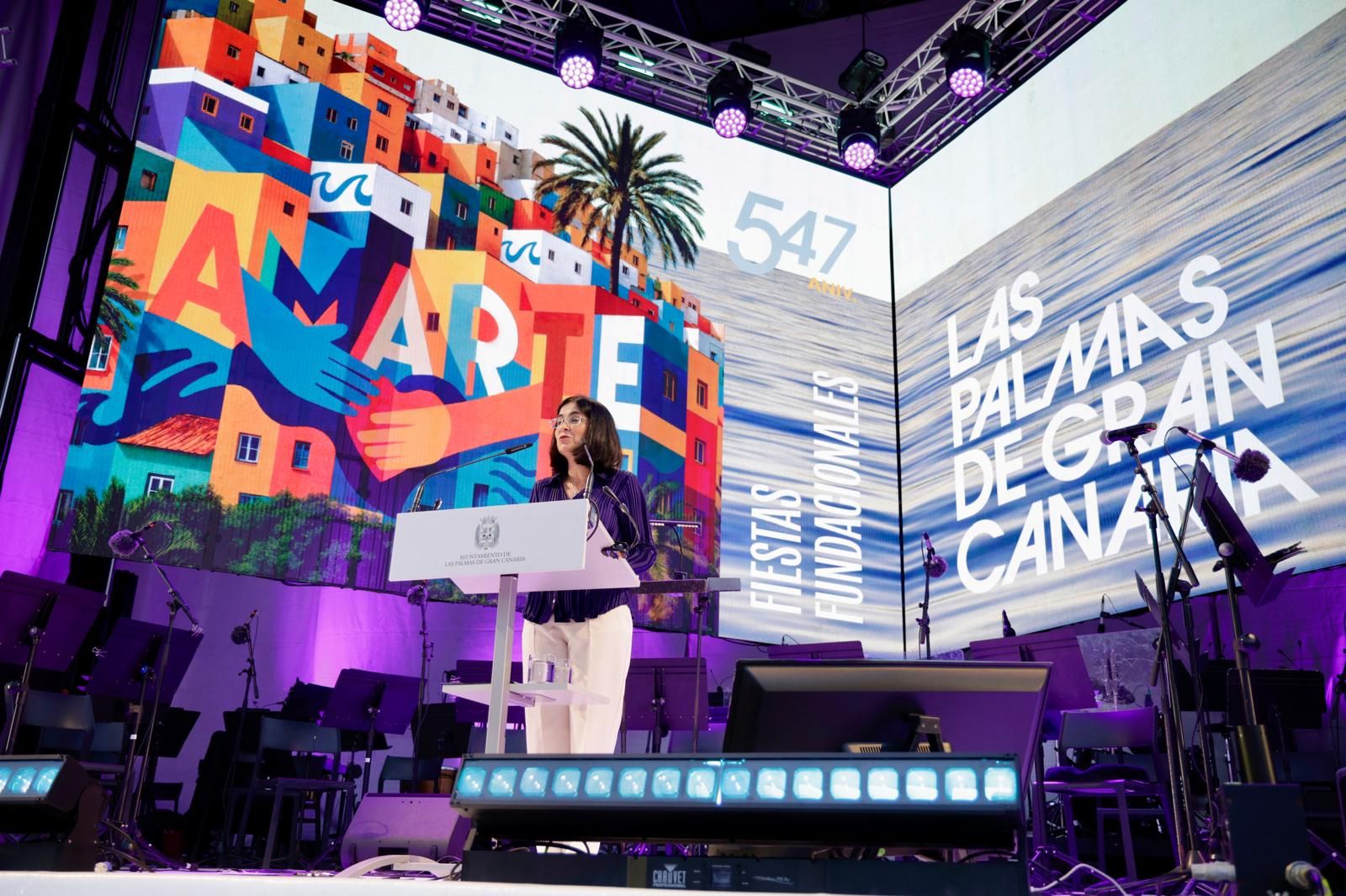 El pregón de Pepi Farray da inicio a las fiestas fundacionales de Las Palmas de Gran Canaria