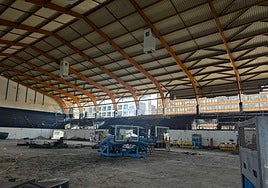 Aspecto actual del pabellón principal del Centro Insular de Deportes.
