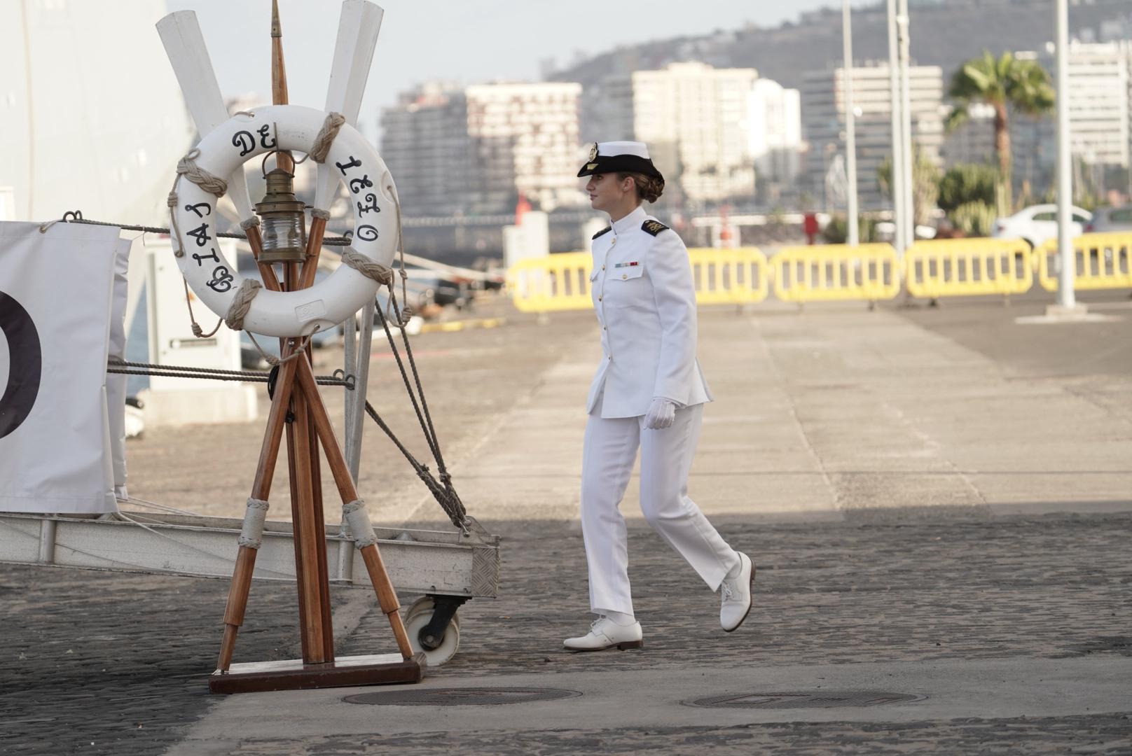 La marcha de la princesa Leonor del Puerto de Las Palmas, en imágenes