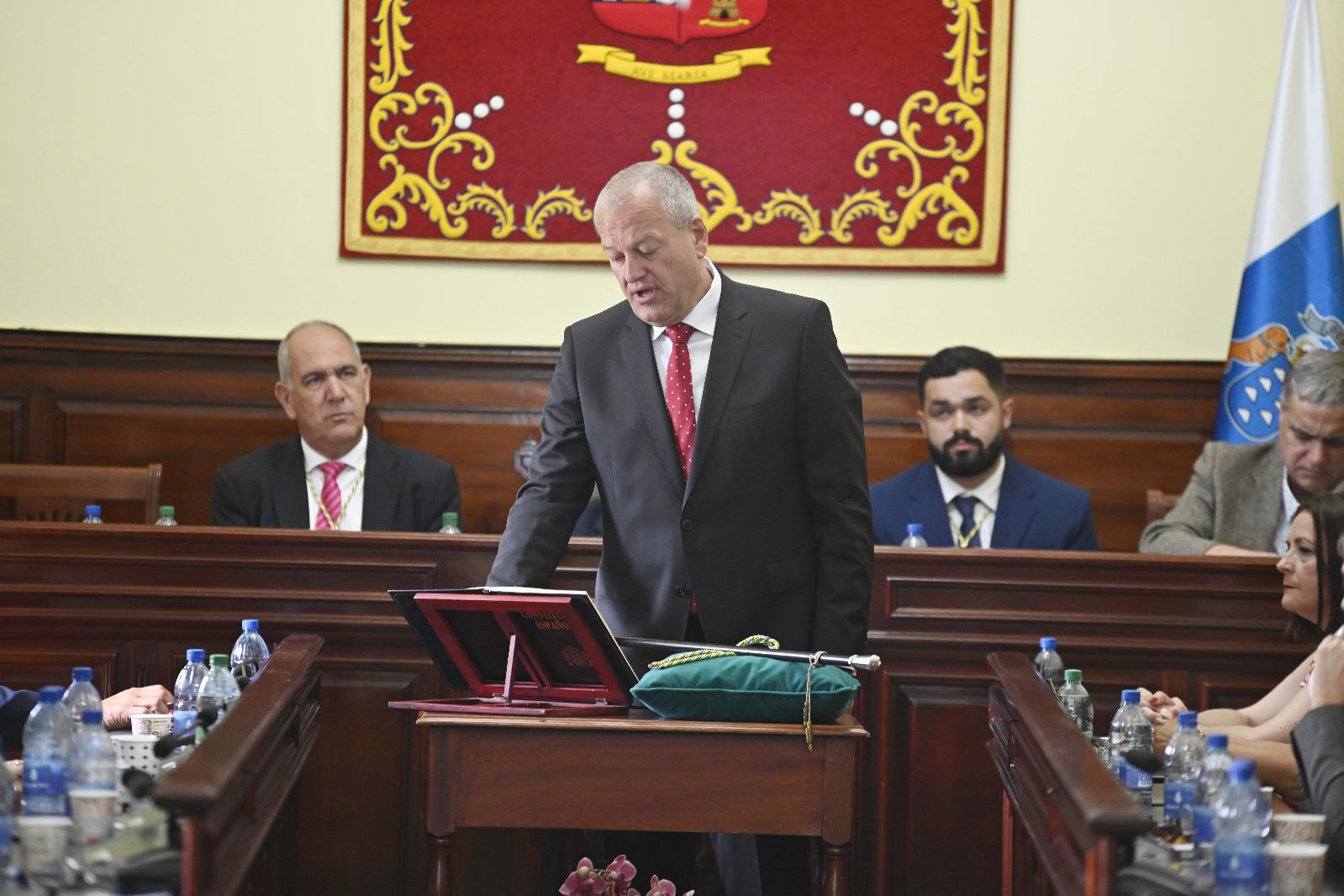 La toma de posesión de José Agustín Arencibia como alcalde de Teror, en imágenes