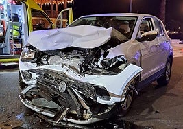 Así quedó uno de los vehículos.