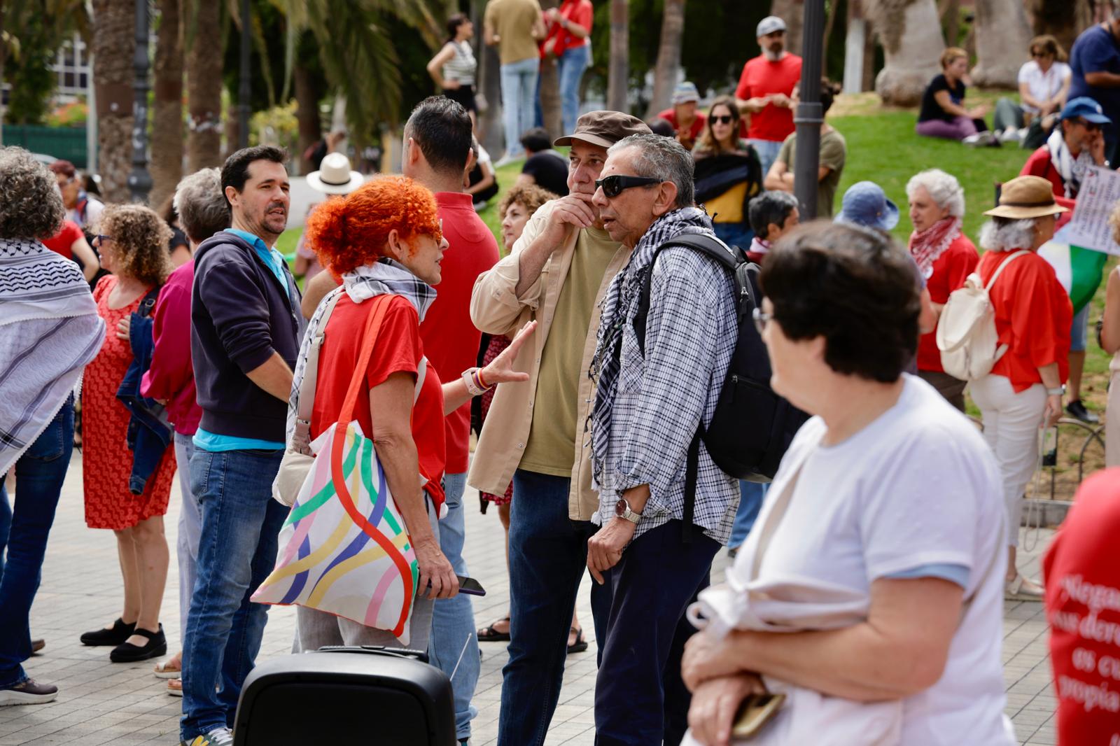 Concentración por el pueblo palestino en Las Palmas de Gran Canaria