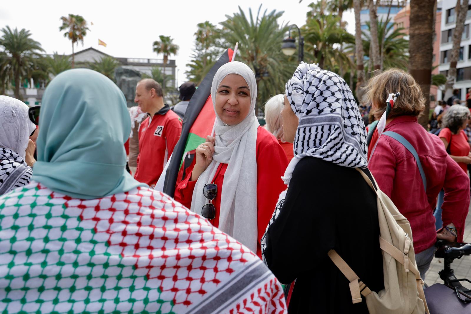 Concentración por el pueblo palestino en Las Palmas de Gran Canaria