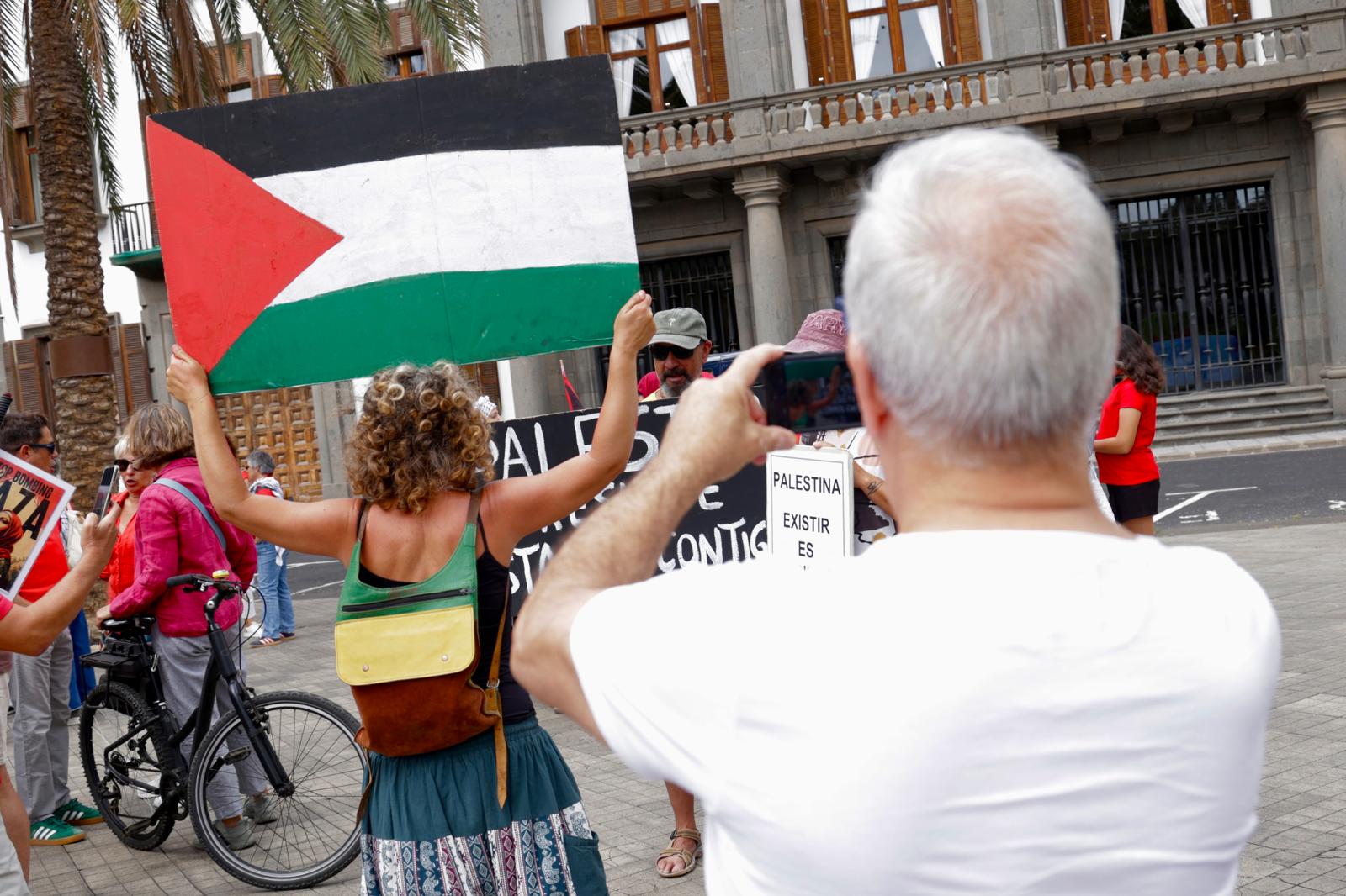 Concentración por el pueblo palestino en Las Palmas de Gran Canaria