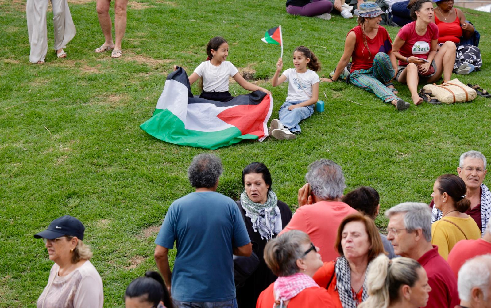 Concentración por el pueblo palestino en Las Palmas de Gran Canaria