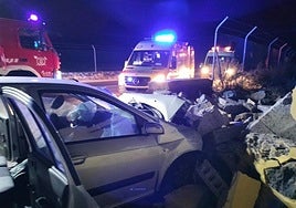 Así quedó el vehículo siniestrado.