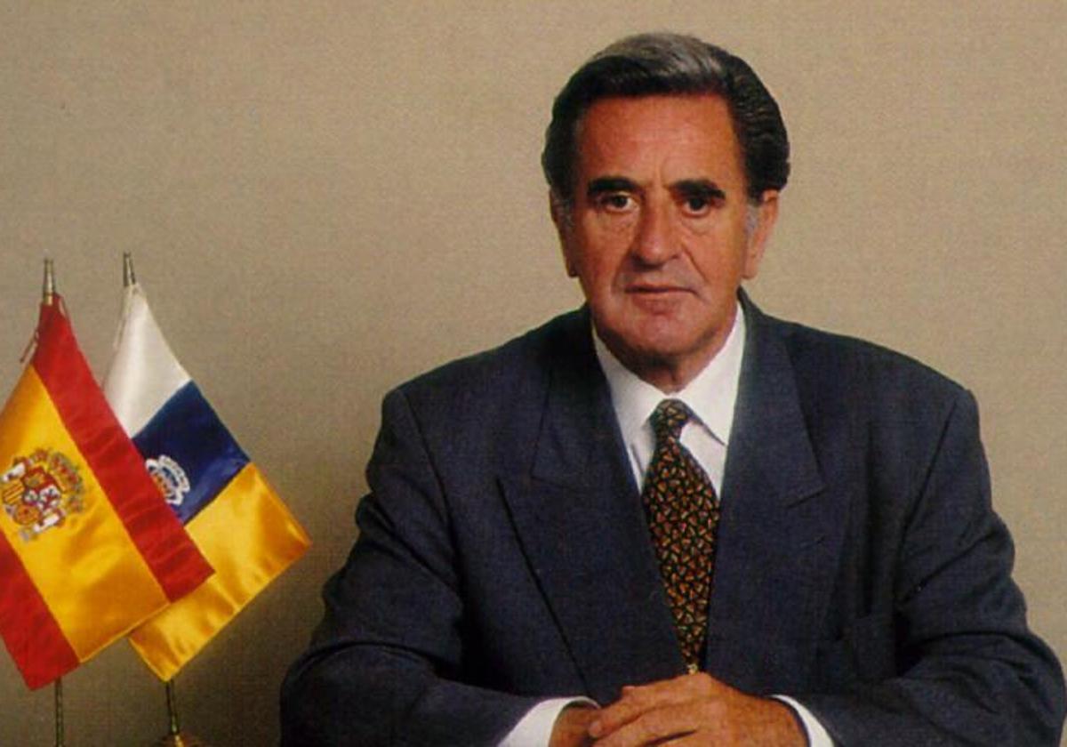 Manuel Hermoso, durante su etapa como presidente de Canarias.