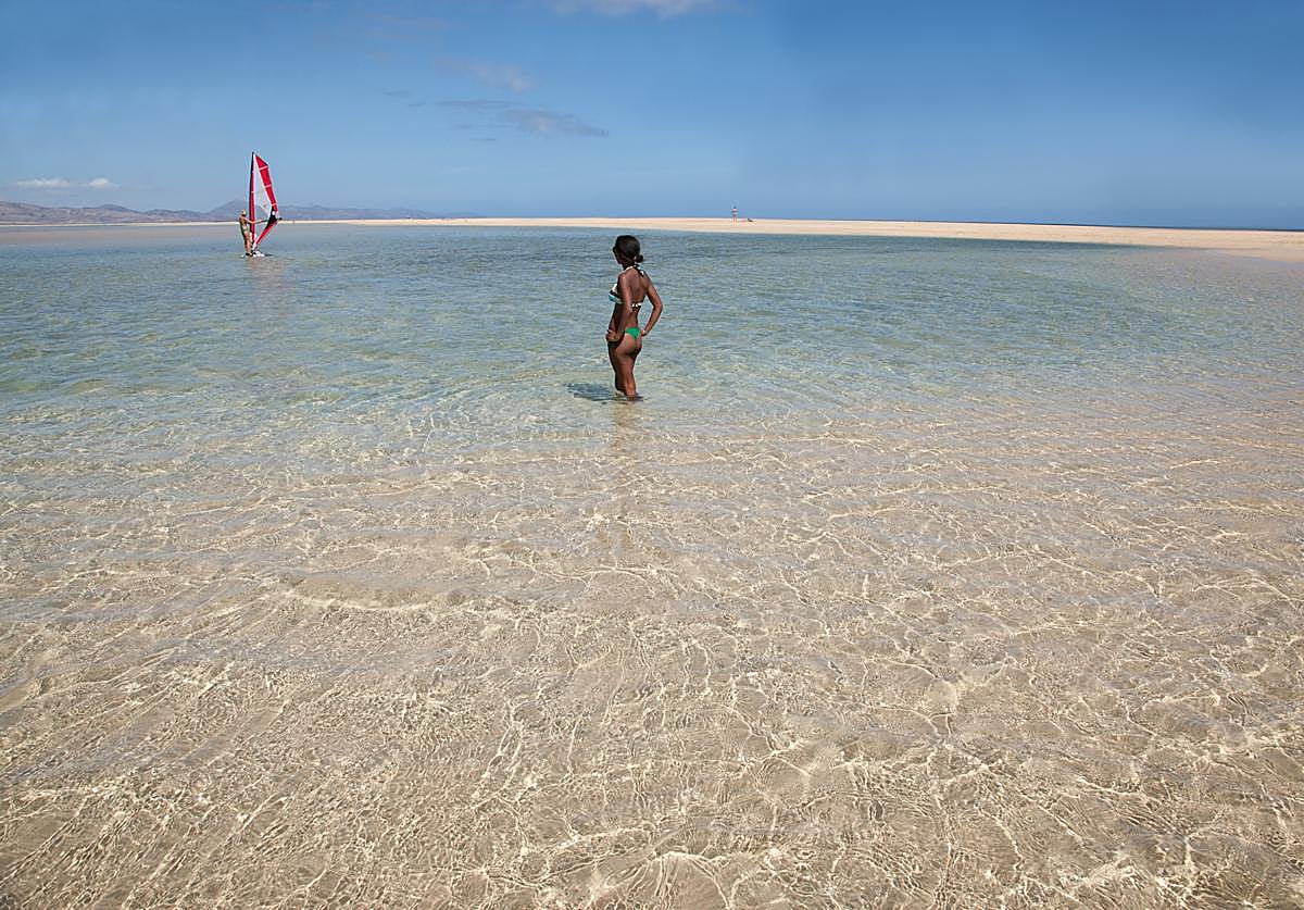 Marisma de playa de la Barca, en las playas de sotavento de Jandía, en el municipio de Pájara.