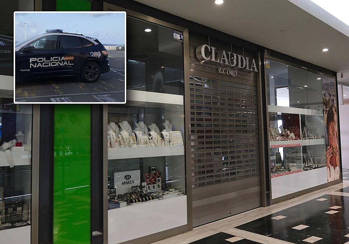 El Centro Comercial El Mirador sufre un intento de robo en la joyería Claudia.