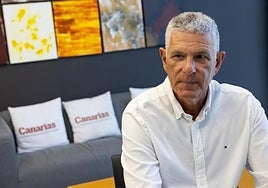 Joselu Sánchez, durante su visita a CANARIAS7.