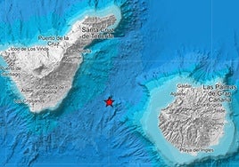 Ubicación donde se produjo el terremoto.